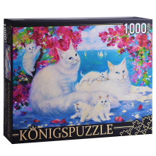 Пазлы 1000 Konigspuzzle &quot;Котинова. Цветы лето море&quot;