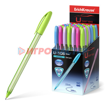 Ручки шариковые Ручка шариковая  U-108 Spring Stick 1.0, Ultra Glide Technology, цвет чернил синий