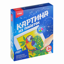 Картина из пайеток &quot;Попугай&quot;