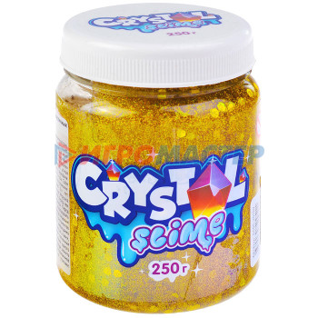 Лизуны, тянучки, ежики Игрушка Crystal slime, золотой, 250г