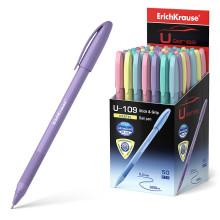 Ручка шариковая U-109 Pastel Stick&amp;Grip 1.0, Ultra Glide Technology, цвет чернил синий 