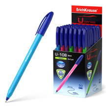 Ручка шариковая U-108 Neon Stick 1.0, Ultra Glide Technology, цвет чернил синий (в коро