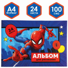 Альбом для рисования А4, 24 л., Spider-man, Человек-паук