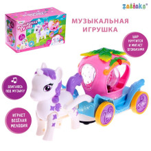 ZABIAKA Музыкальная игрушка "Волшебная пони" SL-05341 ходит, свет, звук