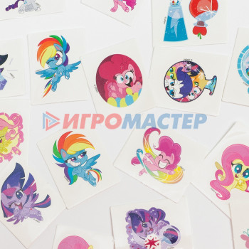 Адвент календарь с переводками 18 шт "Маленькая пони" My little pony