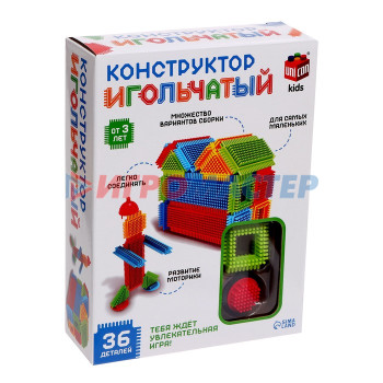 UNICON Конструктор игольчатый, 36 деталей