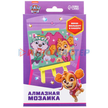 Алмазная мозаика для детей Paw Patrol "Эверест и Скай"