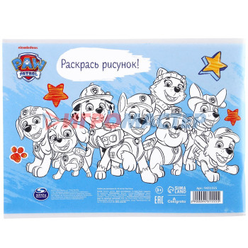 Альбом для рисования А4, 40 листов, Paw Patrol