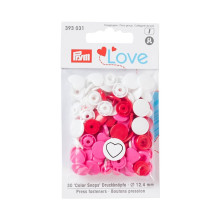 Kнопки Color Snaps PrymLove, размер 12 мм, 30 шт, Prym