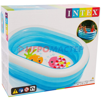 Бассейн надувной 163*107*46 см My Sea Friends Intex (57482NP)