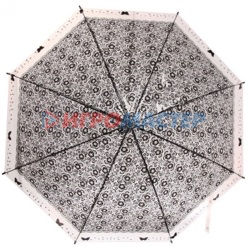 Зонт женский полуавтомат "Амулет" цвет микс, 8 спиц, d-110см, длина в слож. виде 72см