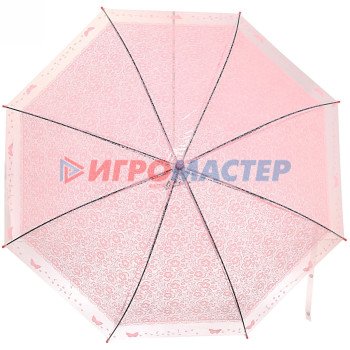 Зонт женский полуавтомат "Амулет" цвет микс, 8 спиц, d-110см, длина в слож. виде 72см