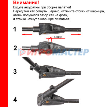 Палатка туристическая Катунь-3 однослойная, зонтичного типа, 200*200*135 см