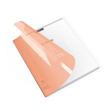Тетрадь 18л., линейка, &quot;CoverPrо Neon&quot; оранжевая пластиковая обложка