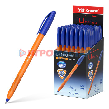 Ручки шариковые ТОП Ручка шариковая U-108 Orange Stick 1.0, Ultra Glide Technology, цвет чернил синий 