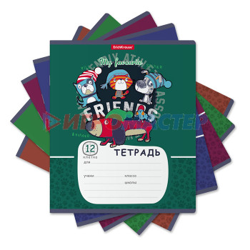 Тетради 12-24 листов Тетрадь 12л, клетка, &quot;Adventure Friends&quot;