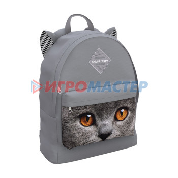 Рюкзаки для начальной и средней школы Рюкзак EasyLine® Animals 17L Grey Cat