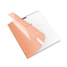 Тетрадь 18л., клетка, &quot;CoverPrо Neon&quot; оранжевая пластиковая обложка
