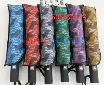 Зонты для взрослых Зонт женский полуавтомат "Витраж", микс 6 цветов, 8 спиц, d-100см, длина в слож. виде 30см
