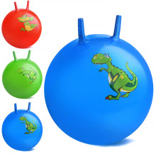 Мяч-прыгун 00-1569 с рожками &quot;Динозаврик&quot; 55 см.