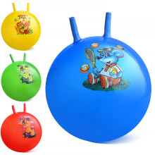 Мяч-прыгун 00-1568 с рожками &quot;Животные&quot; 55 см.