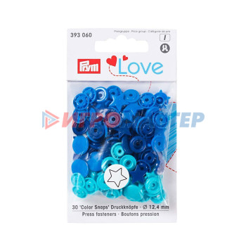 Kнопки Color Snaps PrymLove, размер 12 мм, 30 шт, Prym