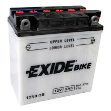 Аккумуляторная батарея Exide 9 Ач 12N9-3B (YB9L-B), обратная полярность