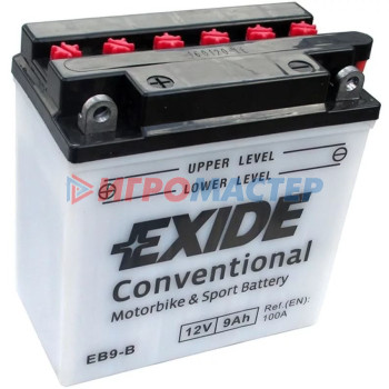 Аккумуляторная батарея Exide 9 Ач EB9-B (YB9-B), прямая полярность