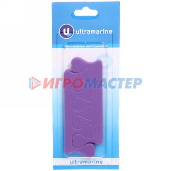 Разделители для пальцев ног на блистере "Ultramarine - сердца", цвет микс