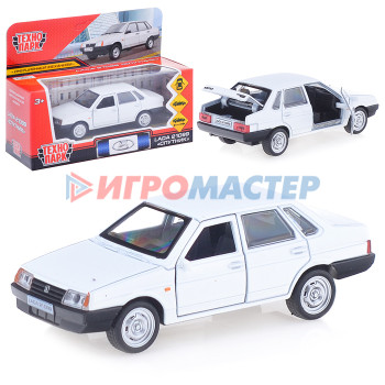 Коллекционные модели Машина металл ВАЗ-21099 &quot;Спутник&quot;, 12 см. (откр. двери, багаж, белый) инерц, в коробке
