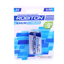 Батарейки алкалиновые ROBITON STANDARD 6LR61 9V BL1