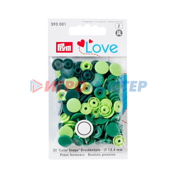 Kнопки Color Snaps PrymLove, размер 12 мм, 30 шт, Prym