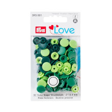 Kнопки Color Snaps PrymLove, размер 12 мм, 30 шт, Prym