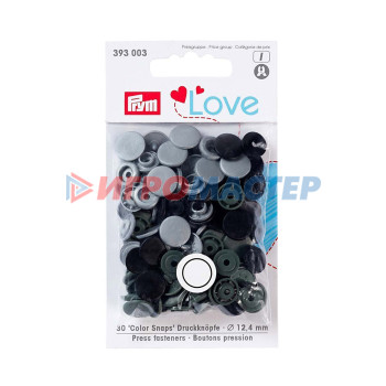 Kнопки Color Snaps PrymLove, размер 12 мм, 30 шт, Prym