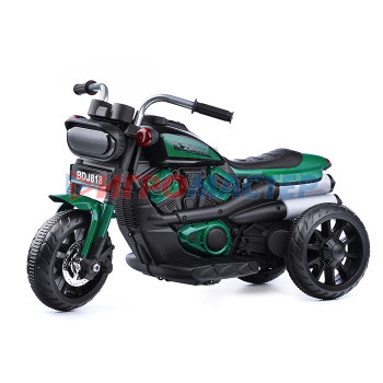 Электромобили Мотоцикл U023418Y &quot;Байк&quot; одноместный 6V4.5 моноприводный (зеленый)