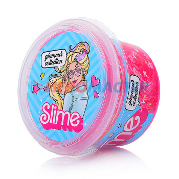 Лизуны, тянучки, ежики Игрушка для детей старше 3х лет модели Slime glamour collection clear розовый