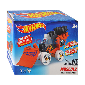 Блочные Конструктор 714 Hot Wheels, серия musculz Trashy