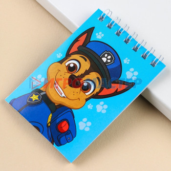 Блокнот А7 32 л, на гребне, PAW PATROL