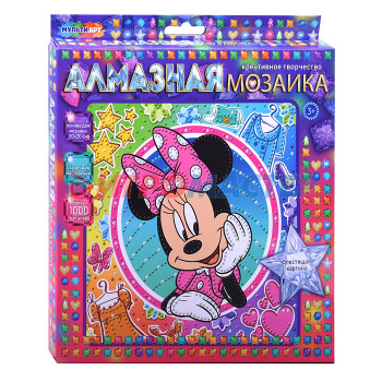 Алмазная мозаика Алмазная мозаика &quot;Милая мышка&quot; 20х20 см.