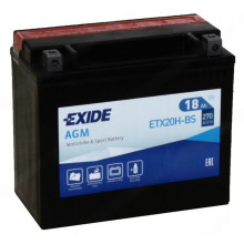 Аккумуляторная батарея Exide 18 Ач, ETX20H-BS, прямая полярность