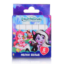 Мел белый &quot;Enchantimals&quot;, 6 шт в упаковке