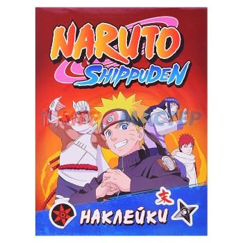 Наклейки, переводки, тату Наклейки Naruto Shippuden (100 наклеек. Красная)