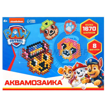 Аквамозаика большой набор, 8 фигурок PAW PATROL