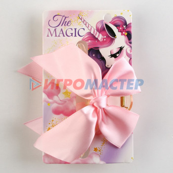 Краб для волос с бантом The magic, 8 х 3 х 2.5 см