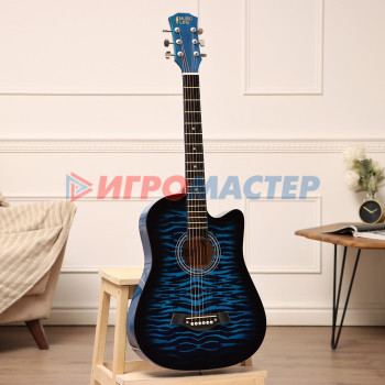 Акустическая гитара Music Life QD-H38Q-hw, синяя