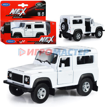 Коллекционные модели Машинка 1:38 Land Rover Defender I, пруж. мех., цв. в асс. 