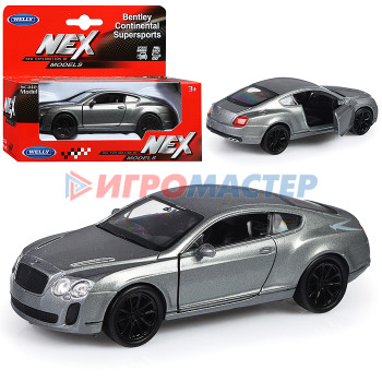 Коллекционные модели Машинка 1:38  Bentley Continental Supersports, пруж. мех., цвет в асс. 