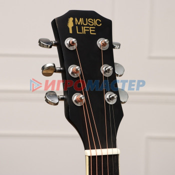 Акустическая гитара Music Life QD-H39Q-BB черная