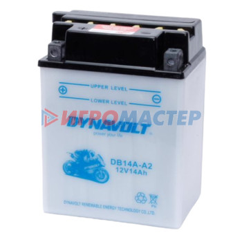 Аккумулятор Dynavolt DB14A-A2, 12V, DRY, прямая, 160 A, 134 х 89 х 176