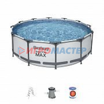 Бассейн каркасный Steel Pro MAX 366*100 см + 2 аксессуара Bestway (56418)